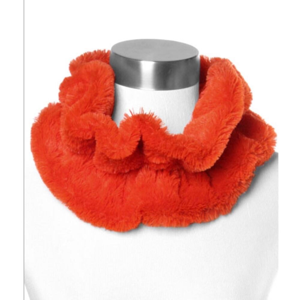 Orange Faux Fur Muffler Scarf Cincinnati Bengals